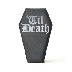 Velvet Coffin Jewelry Box Til Death Skull Gothic Ring Necklace Storage Case