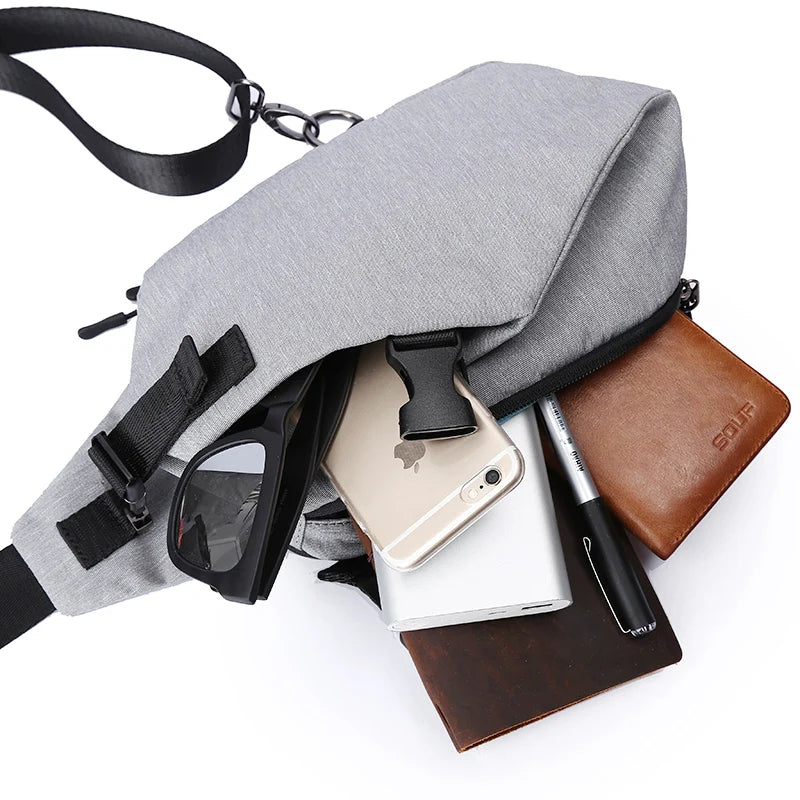 Oxford Fabric Shoulder Crossbody Sling Bag Unisex Chest Bag Sport Outdoor Pack