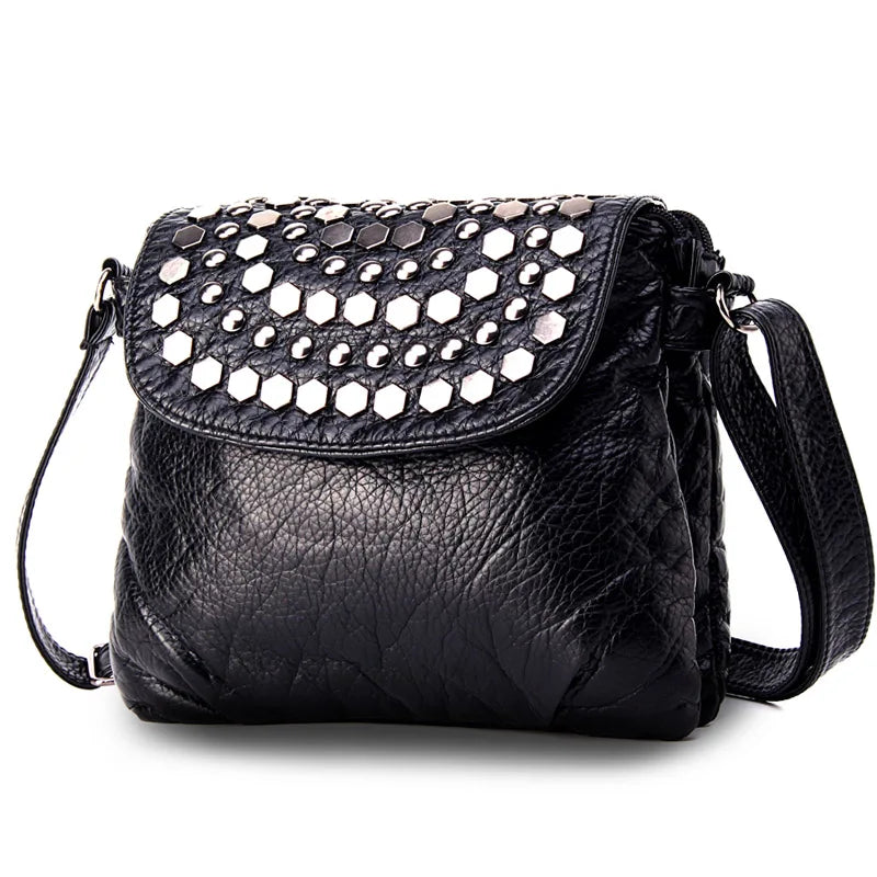 Leather Messenger Bag Women's Shoulder Bag Female Small Crossbody Bags
