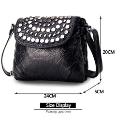 Leather Messenger Bag Women's Shoulder Bag Female Small Crossbody Bags