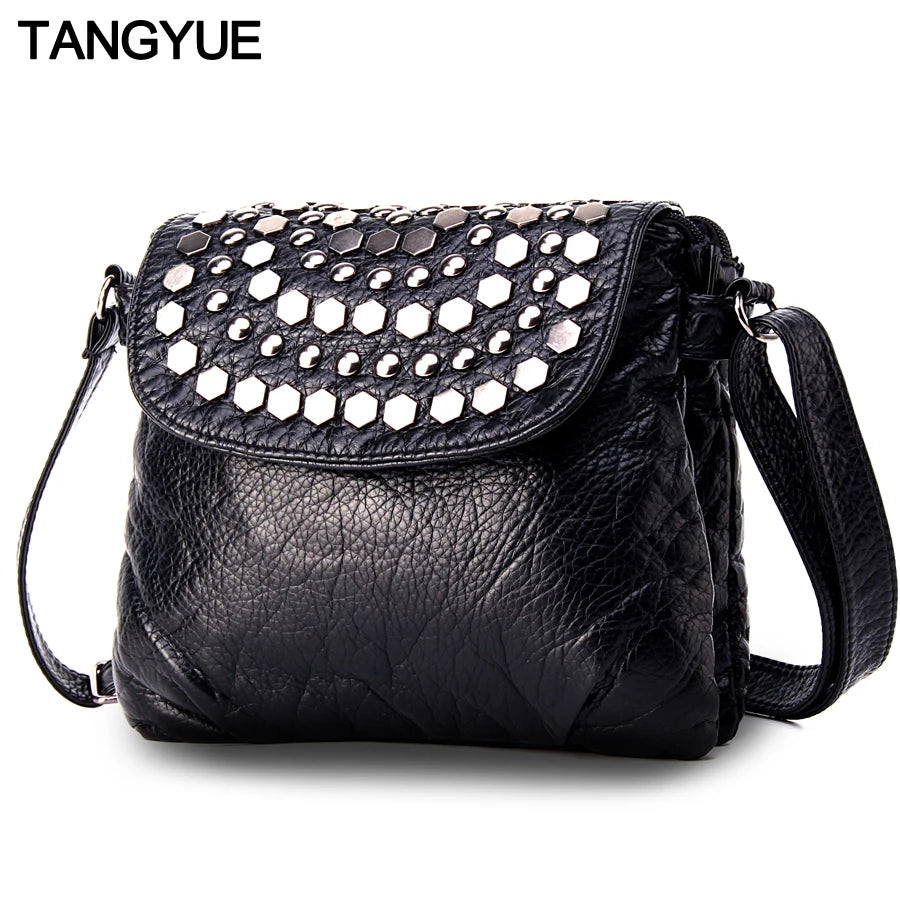 Leather Messenger Bag Women's Shoulder Bag Female Small Crossbody Bags