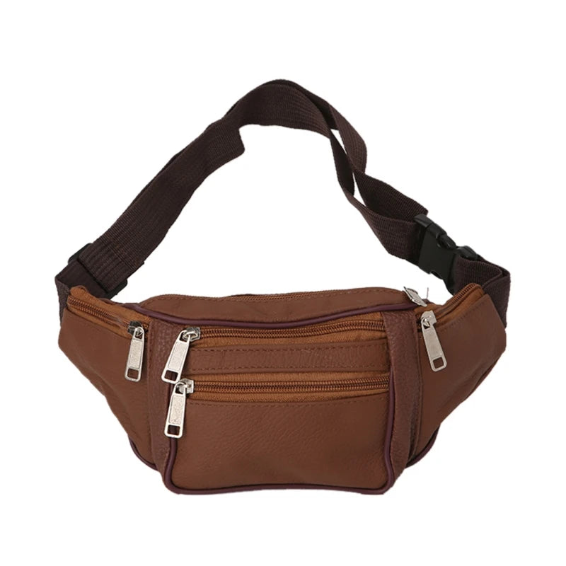 THINKTHENDO Men Waist Fanny Pack Waist Belt Bag Pouch Casual Travel
