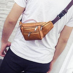 THINKTHENDO Men Waist Fanny Pack Waist Belt Bag Pouch Casual Travel