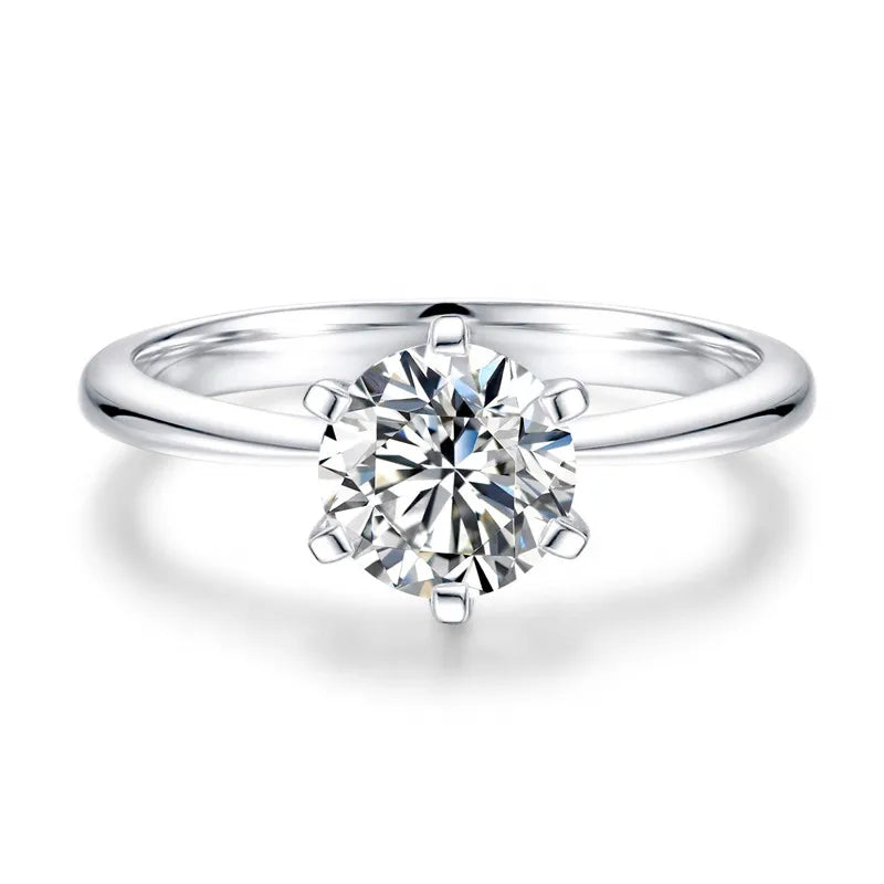 925 Silver Wedding Ring Hearts Arrows Bague Femme Argent 925