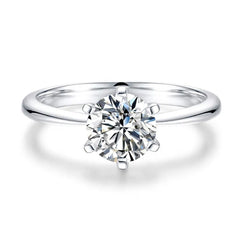 925 Silver Wedding Ring Hearts Arrows Bague Femme Argent 925