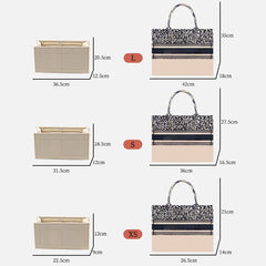 Felt Tote Bag Organizer Insert Zipper Handbag Shaper