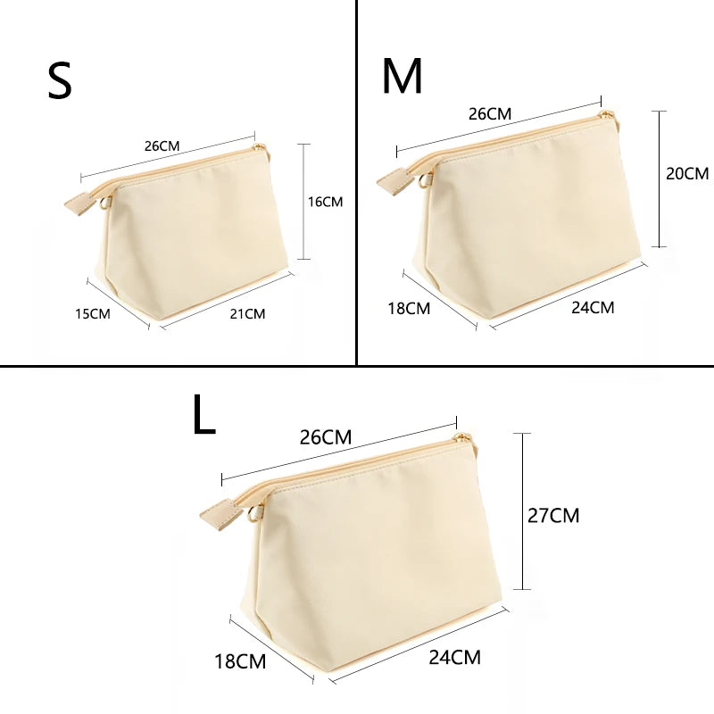 Nylon Cosmetic Bag Portable Travel Organizer with Multiple Pockets
