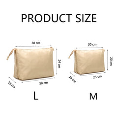 Double Layer Cosmetic Bags Waterproof Toiletry Storage Organizer