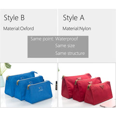 Waterproof Nylon Makeup Storage Bag for Travel Women Cosmetic B