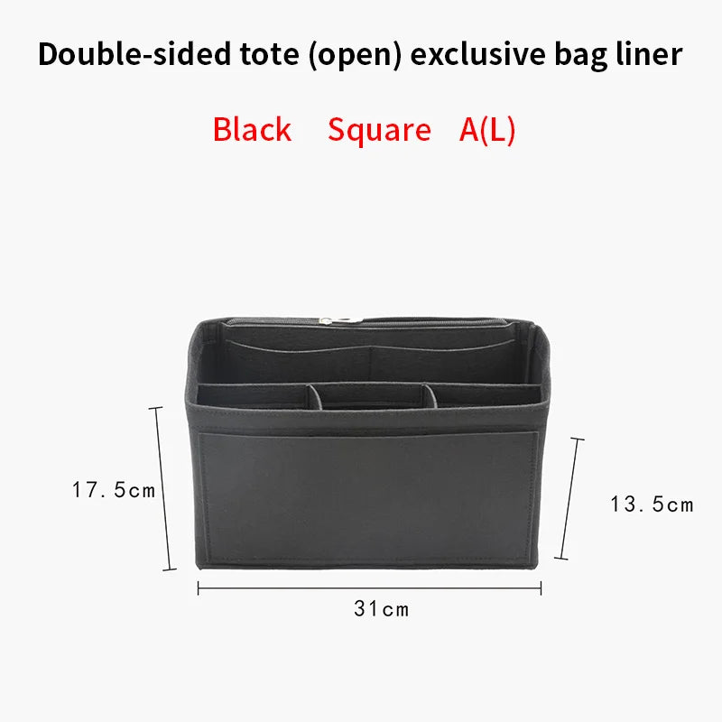 Women's Felt Makeup Organizer Bag Travel Portable Storage Wash