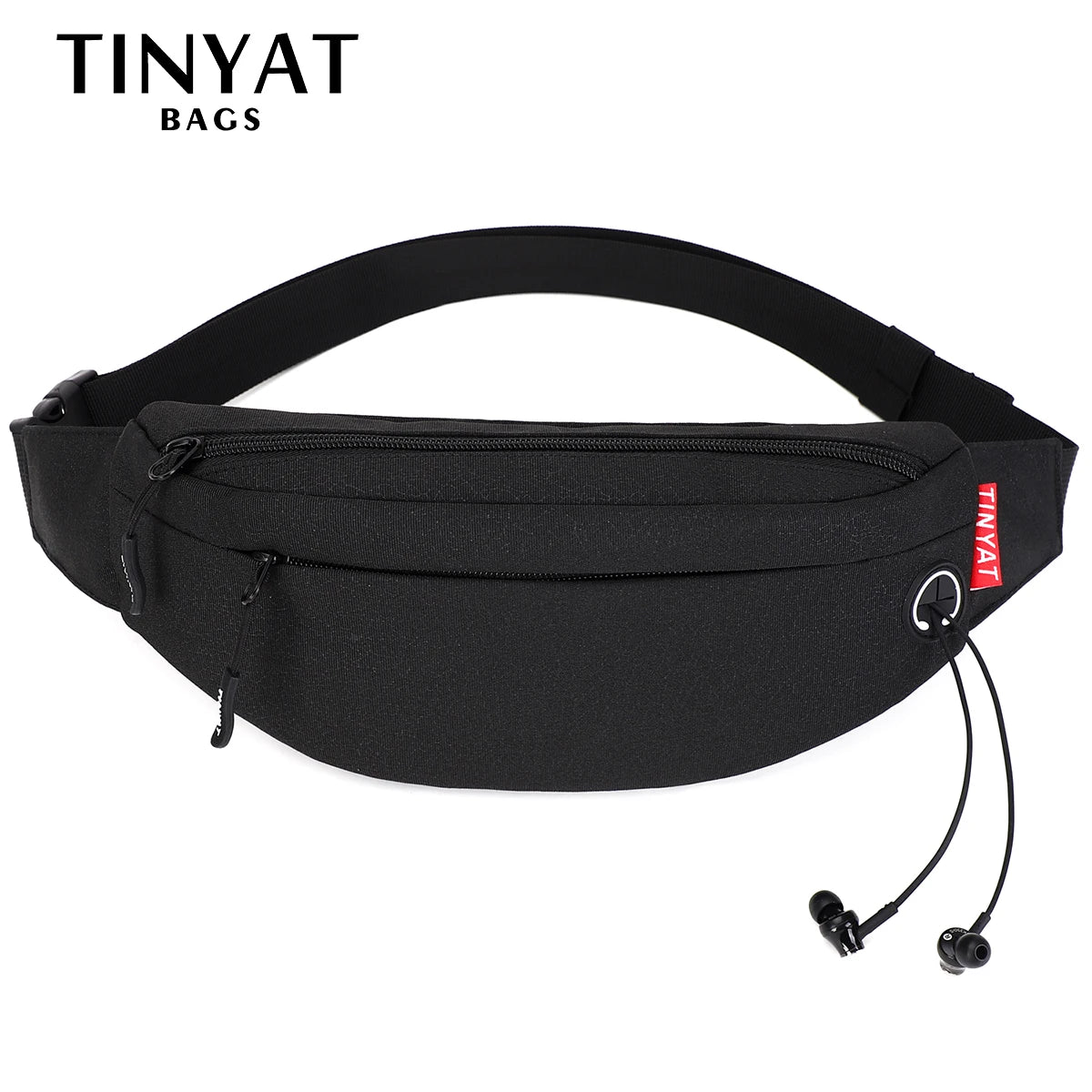 TINYA Canvas Men Fanny Pack Outdoor Sports Waist Pack Crossbody Phone Pouch Bag