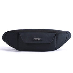 TINYAT Men Waist Bag Mobile Phone Pouch Belt Bag Male Gray Bum Hip Bag