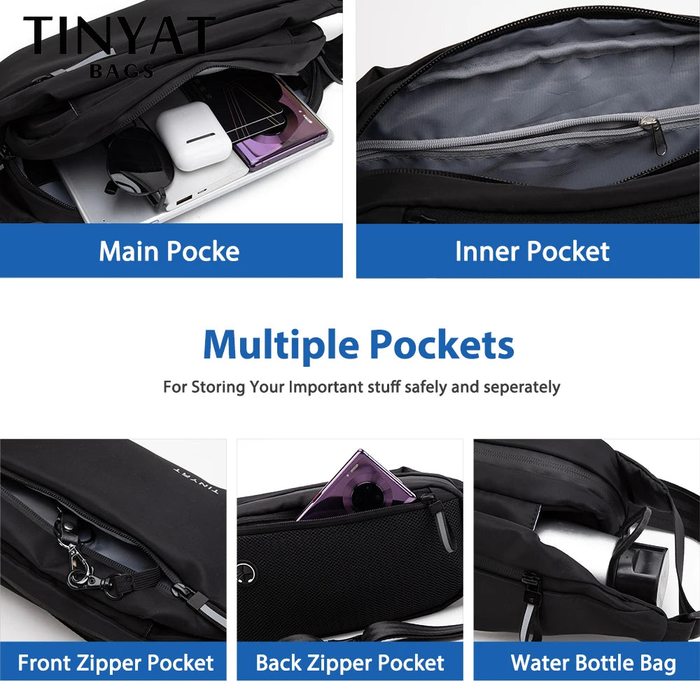 Anti-theft Belt Bag for Men Waterproof Chest Pack
