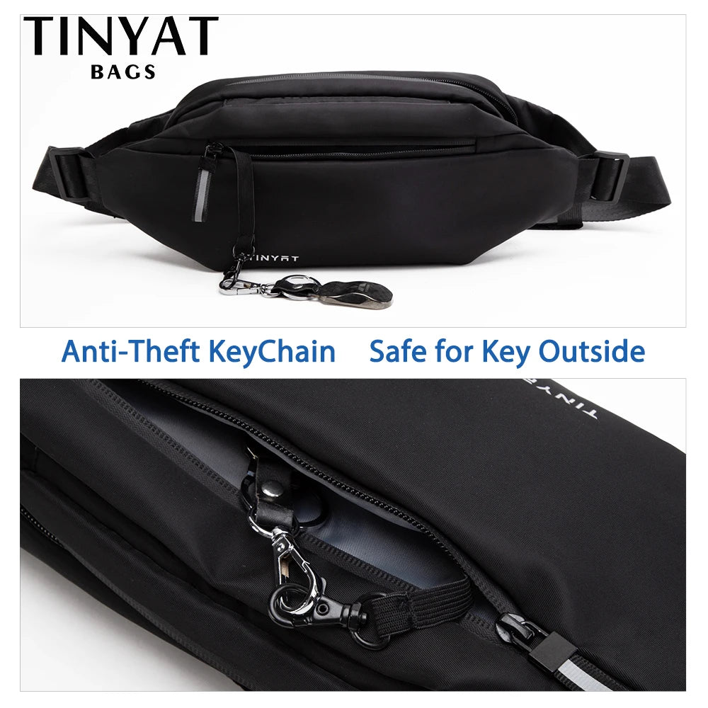 Anti-theft Waist Bag for Men Waterproof Chest Bag
