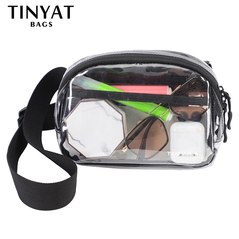 Clear Waist Bag Women Purse Large Phone Fanny Pack Sports Travel Ladies Belt Bag