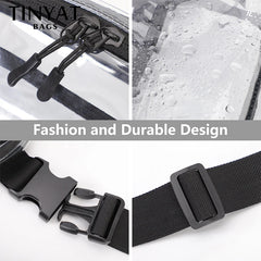 Clear Waist Bag Women Purse Large Phone Fanny Pack Sports Travel Ladies Belt Bag