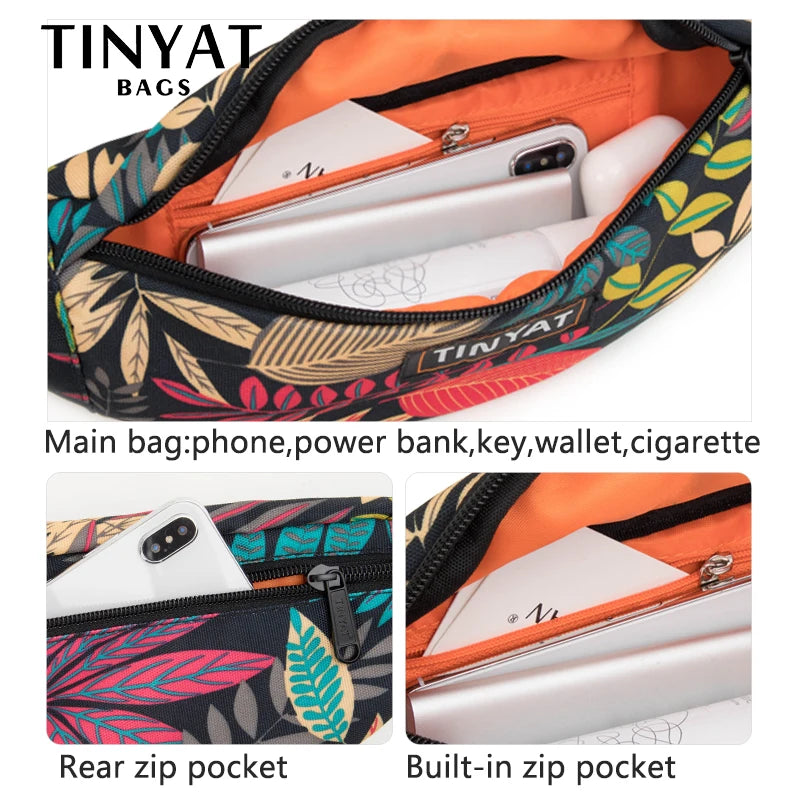 Canvas Banana Bag Travel Waist Bag For Girl
