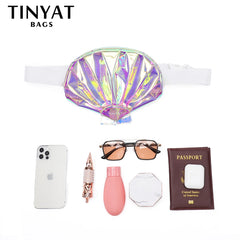 Holographic Women's Waist Bag Phone Purse Belt Bag Fanny Pack