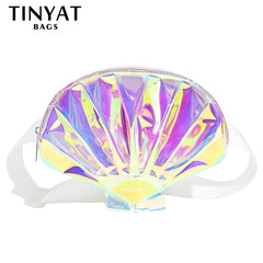 Holographic Women's Waist Bag Phone Purse Belt Bag Fanny Pack