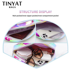 Holographic Women's Waist Bag Phone Purse Belt Bag Fanny Pack