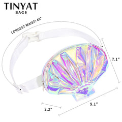 Holographic Women's Waist Bag Phone Purse Belt Bag Fanny Pack