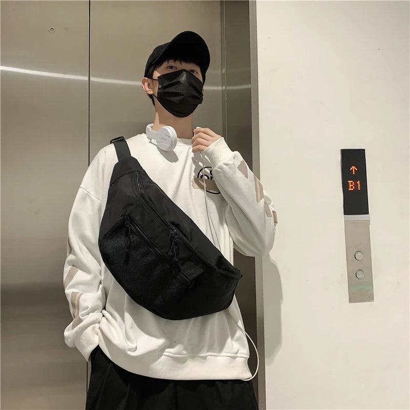 Large Capacity Waterproof Waist Bag Ladies Fanny Pack Travel Man Belt Pouch