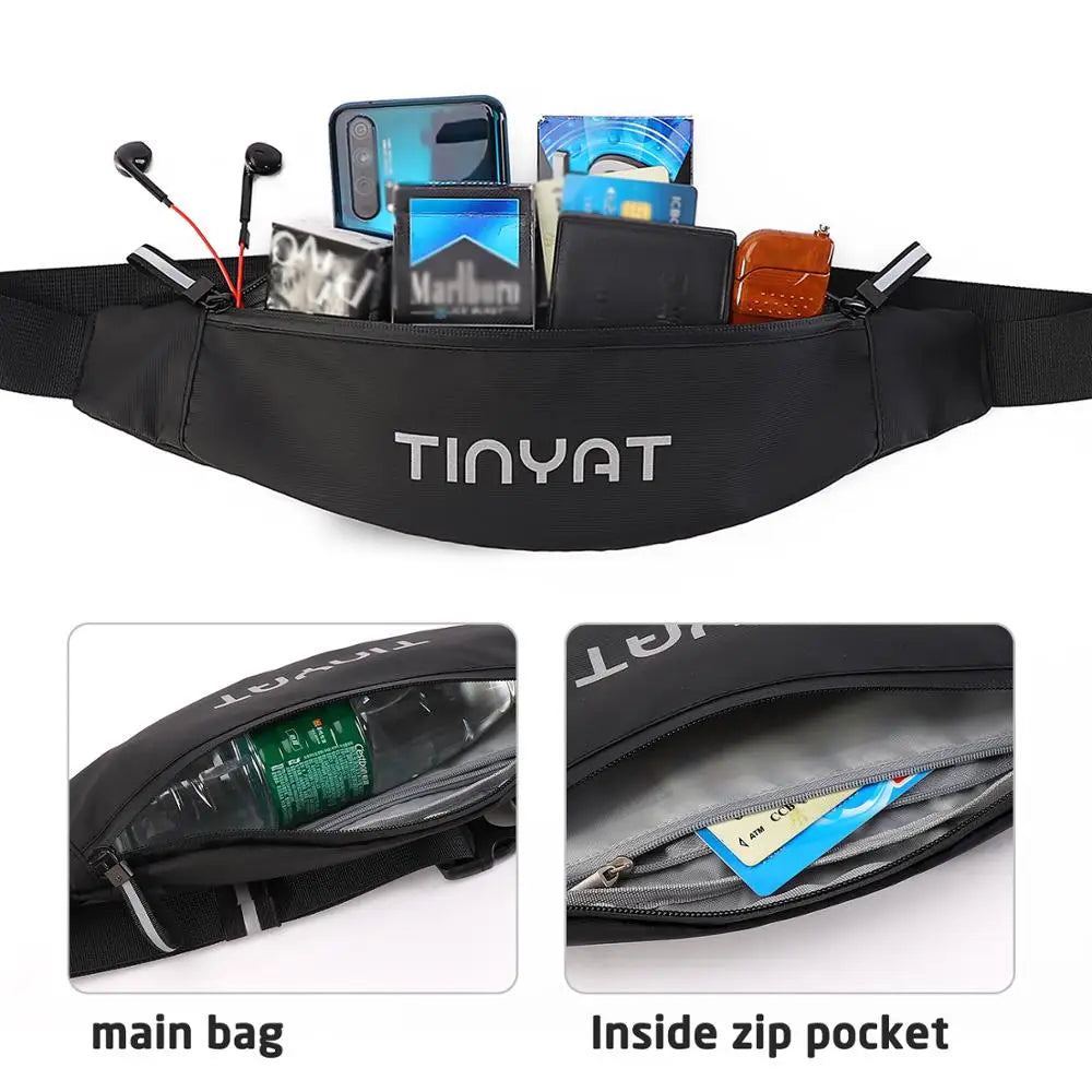 Men Waist Bag Phone Belt Pouch Canvas Travel Fanny Bag Hip 5 Pockets