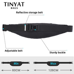 Men Waist Bag Phone Belt Pouch Canvas Travel Fanny Bag Hip 5 Pockets