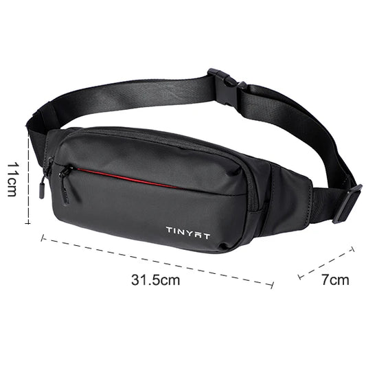 Men Waist Bag Pack Phone Belt Bag Pouch Casual Large Purse