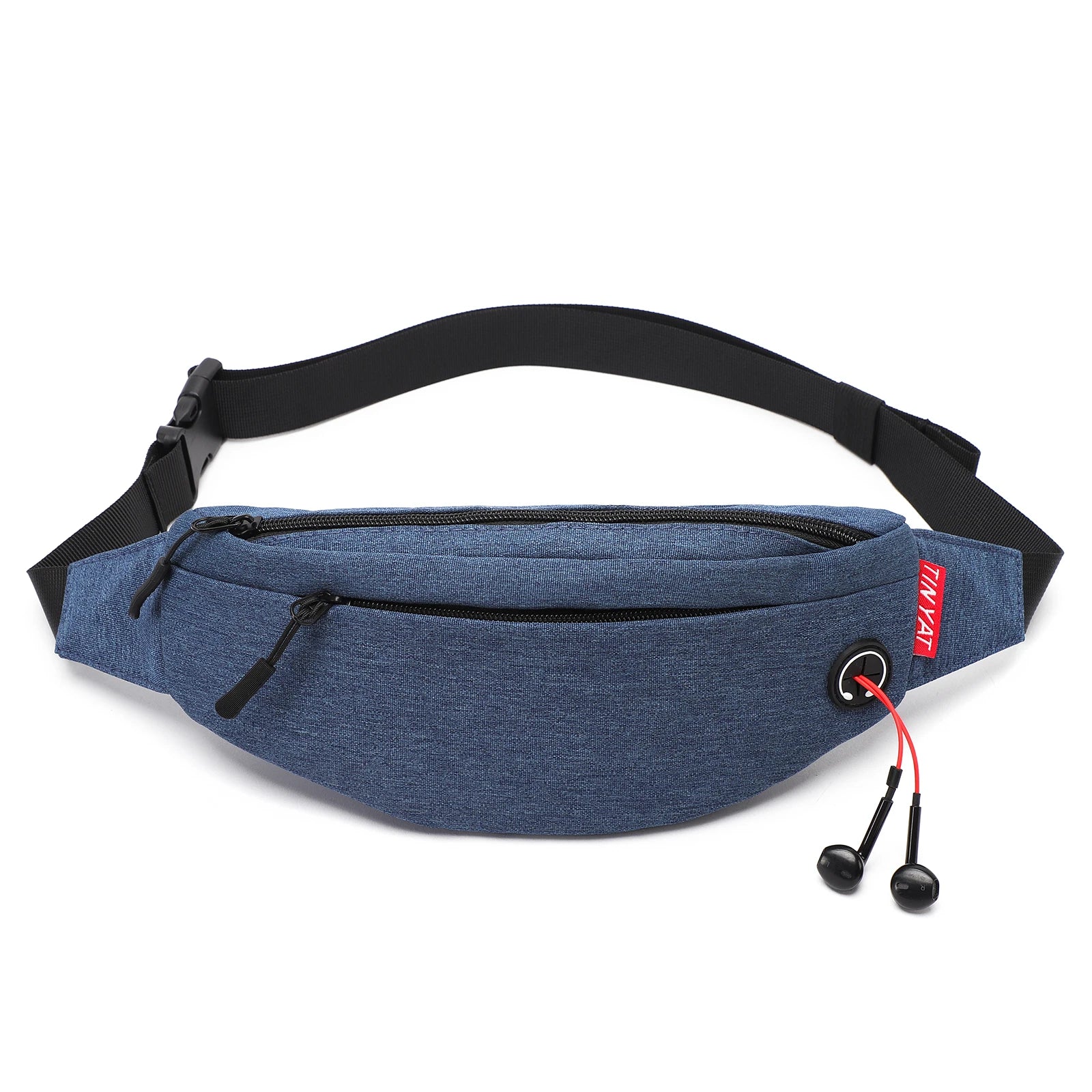 Large Waist Bag Pack Purse Canvas Travel Phone Fanny Banana Bag Hip 4 Pockets
