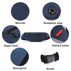 Large Waist Bag Pack Purse Canvas Travel Phone Fanny Banana Bag Hip 4 Pockets