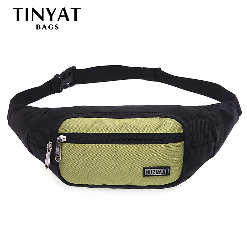 Men Waist Bag pack Purse Waterproof Canvas Travel Phone belt bag pouch