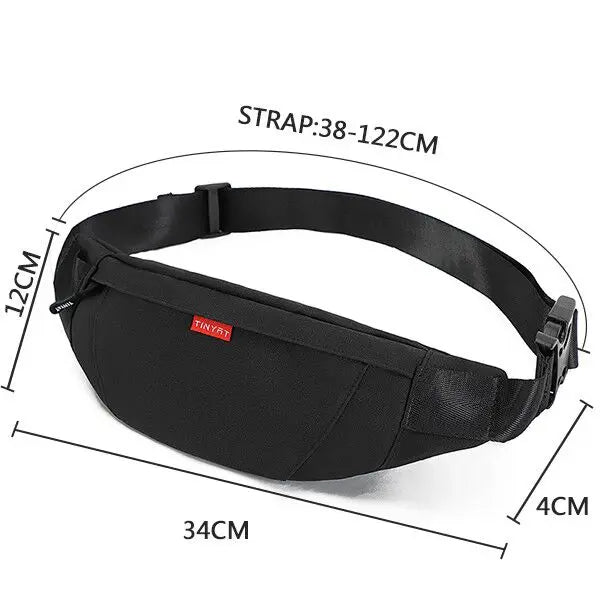 Canvas Waist Bag Waterproof Travel Phone Belt Pouch Men Women Casual Pack