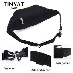 Men Waist Bag pack Purse Waterproof Canvas Travel Phone belt bag pouch