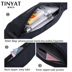 Canvas Waist Bag Waterproof Travel Phone Belt Pouch Men Women Casual Pack