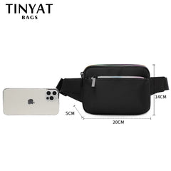 Men Women Waist Bag pack Purse Casual Large Phone Belt Bag Pouch Canvas Travel P