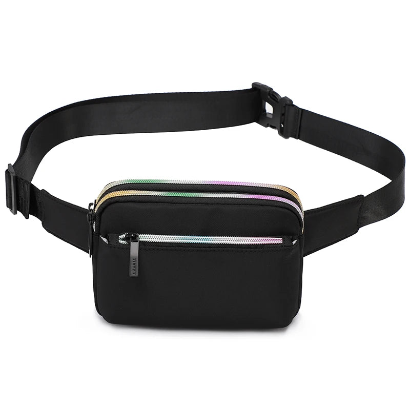 Men Women Waist Bag pack Purse Casual Large Phone Belt Bag Pouch Canvas Travel P