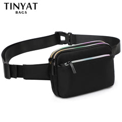 Men Women Waist Bag pack Purse Casual Large Phone Belt Bag Pouch Canvas Travel P
