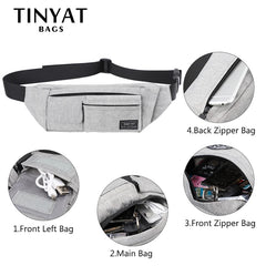 Men Women Waist Bag Pack Belt Phone Money Light Belt Bag Travel Casual Pouch