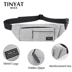 Men Women Waist Bag Pack Belt Phone Money Light Belt Bag Travel Casual Pouch