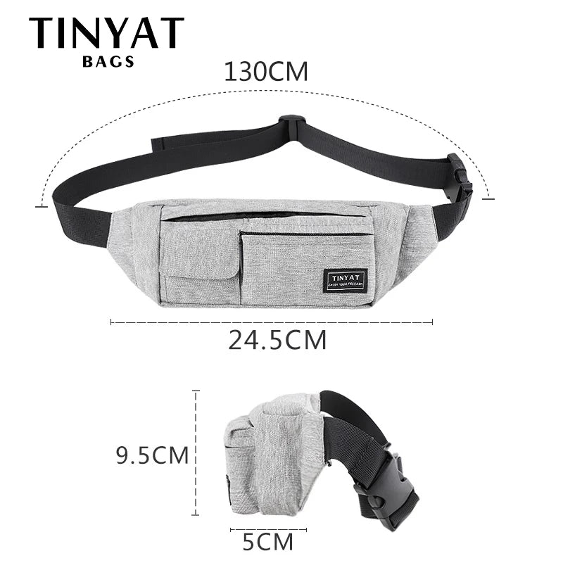 Men Women Waist Bag Pack Belt Phone Money Light Belt Bag Travel Casual Pouch