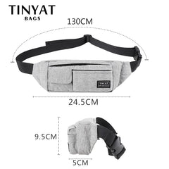 Men Women Waist Bag Pack Belt Phone Money Light Belt Bag Travel Casual Pouch