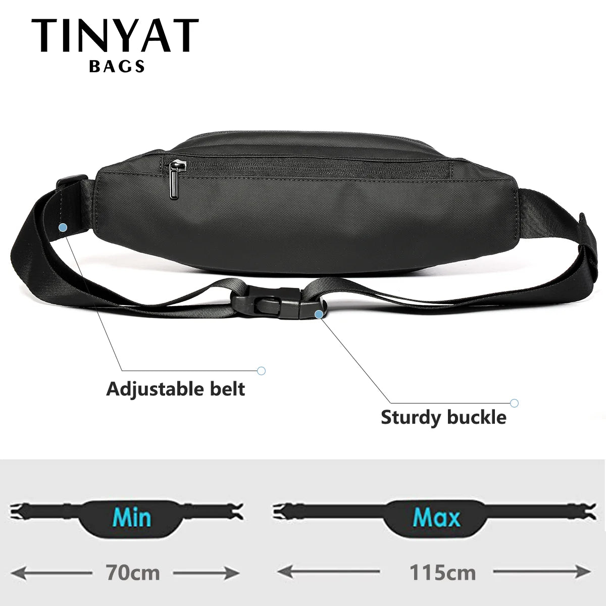 Men's Belt Bag Sports Man Waist Bag Water Proof Fanny Pack Pouch