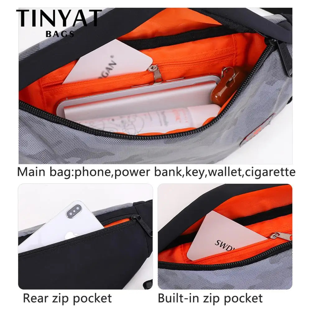 Camouflage Waist Bag Night Glow Phone Money Bag