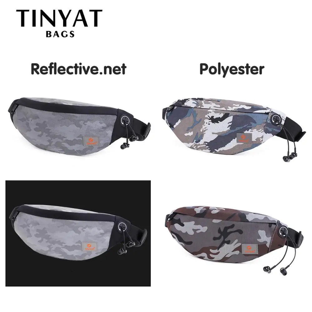 Camouflage Waist Bag Night Glow Phone Money Bag