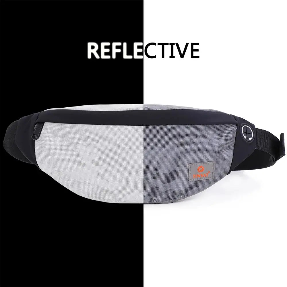 Camouflage Waist Bag Night Glow Phone Money Bag
