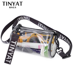 Mini Transparent Women Shoulder Bags PVC Clear Messenger Bags