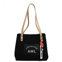 Canvas Tote Bag Girl School Messenger bag Big Capacity Handbag