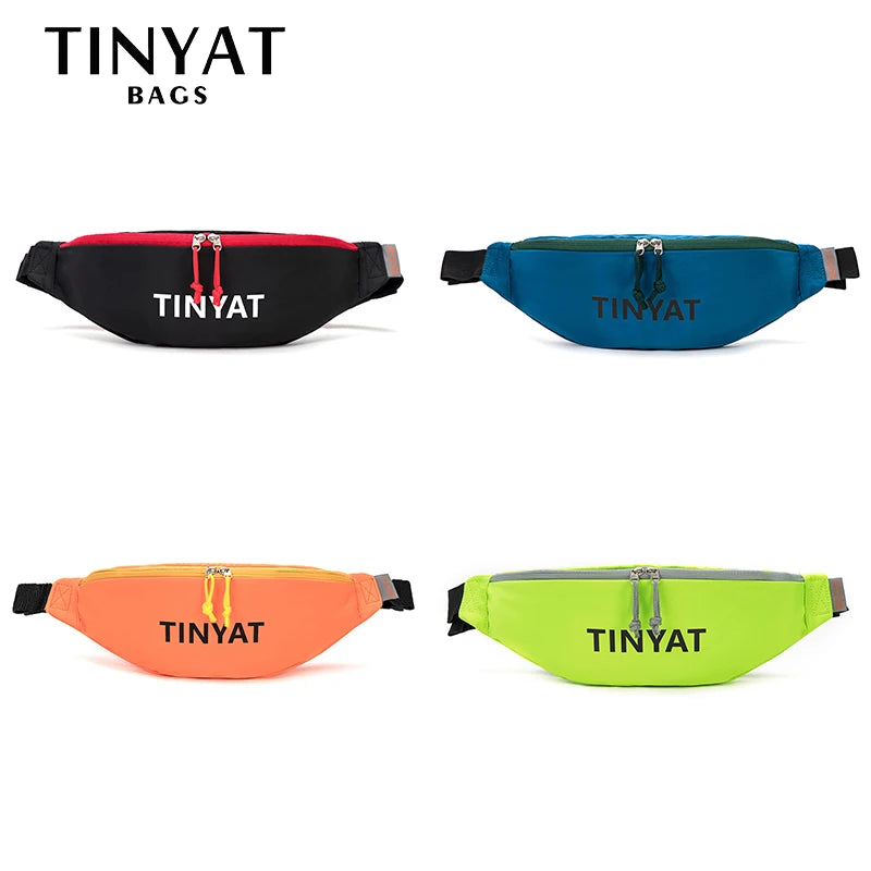 Nylon Canvas Waist Bag Waterproof Outdoor Sports Running Cycling Chest Pack
