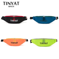 Nylon Canvas Waist Bag Waterproof Outdoor Sports Running Cycling Chest Pack